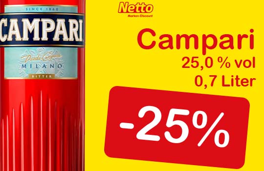 -25% | Campari 25,0 % vol 0,7 Liter