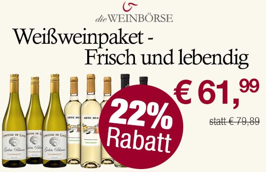 Weißweinpaket - Frisch und lebendig | 22% Rabatt