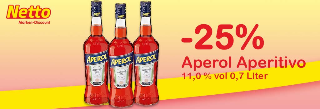 -25% | Aperol Aperitivo 11,0 % vol 0,7 Liter