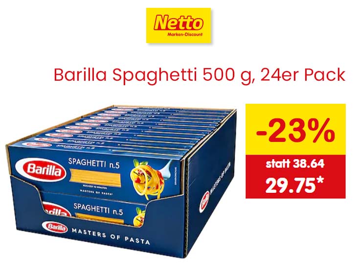 Barilla Spaghetti AKTION -23%
