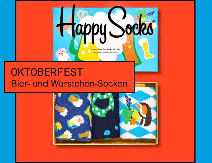 Oktoberfest: Bier-und Würstchen-Socken