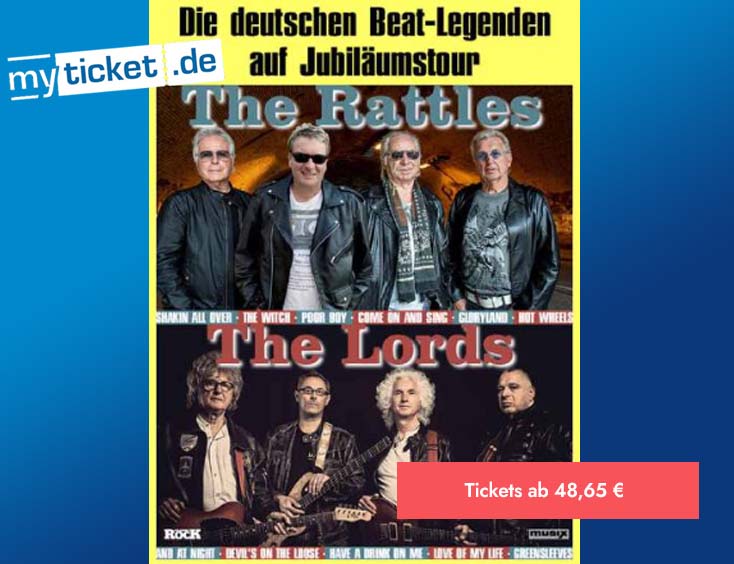 The Rattles + The Lords Die deutschen Beat Legenden auf Jubiläumstour Tickets