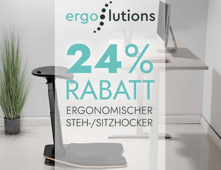 -24% Ergonomischer Steh-/Sitzhocker