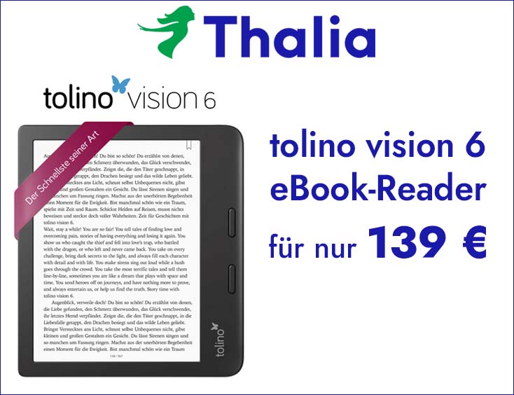 tolino Aktion: OC vision 6 für nur 139 €