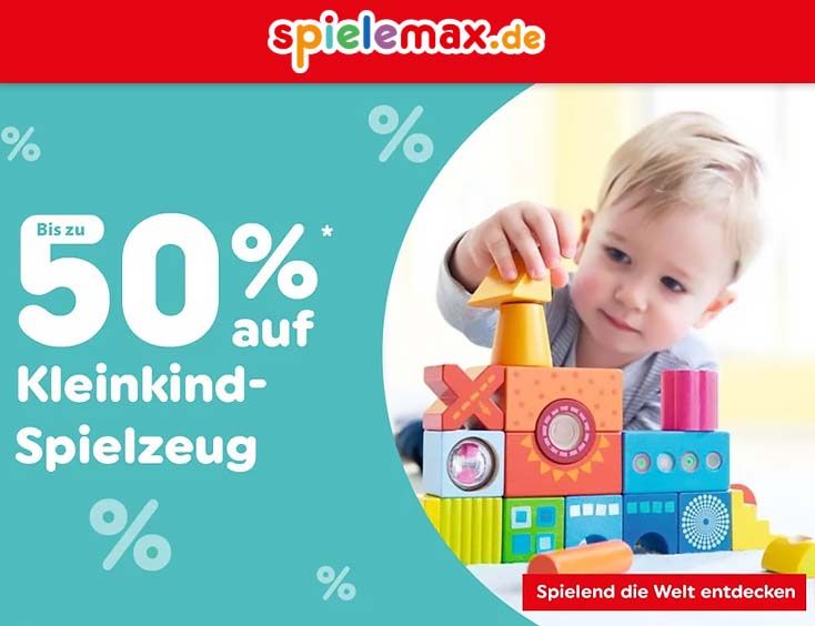 Baby- und Kleinkindspielzeug bis zu 50% reduziert!
