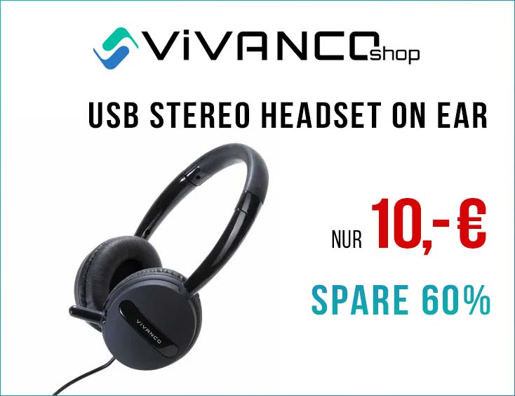 -60% | Nur 10 € für USB Stereo Headset