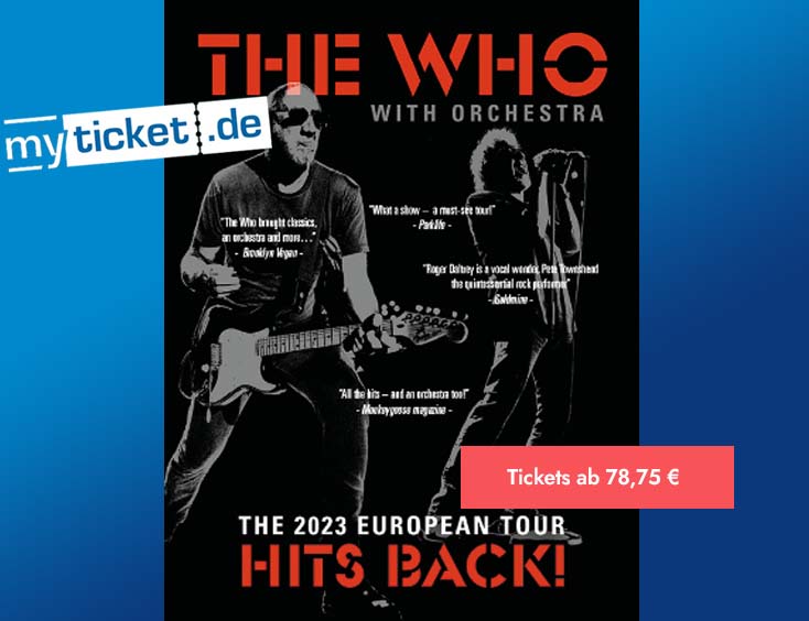 The Who - Hits Back! The 2023 European Tour Tickets