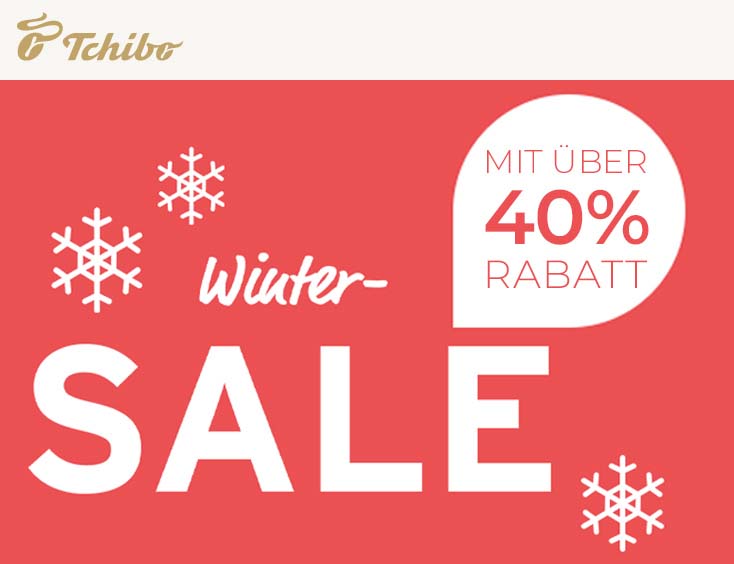 Winter-Sale mit über 40% Rabatt