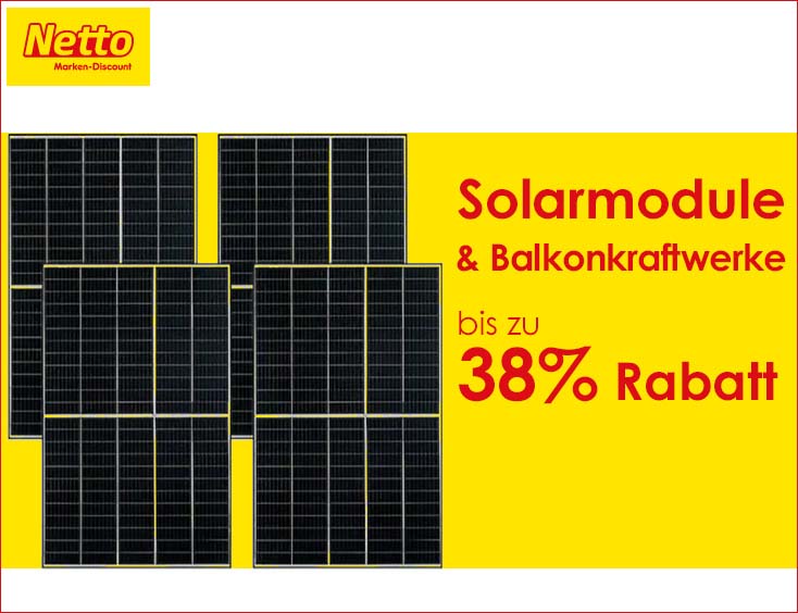 Jetzt bei Solarmodulen/Balkonkraftwerken sparen!