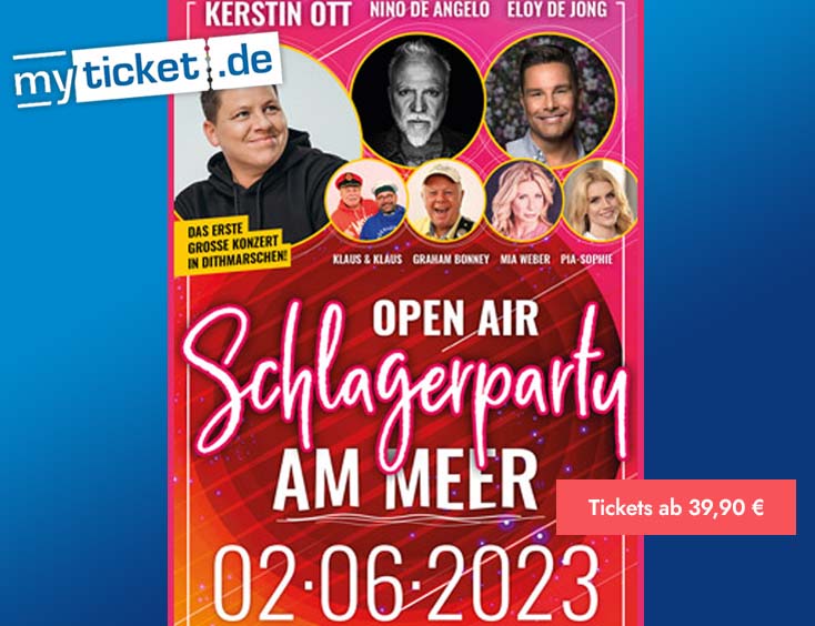 Schlagerparty am Meer Büsum Open Air 2023 Tickets