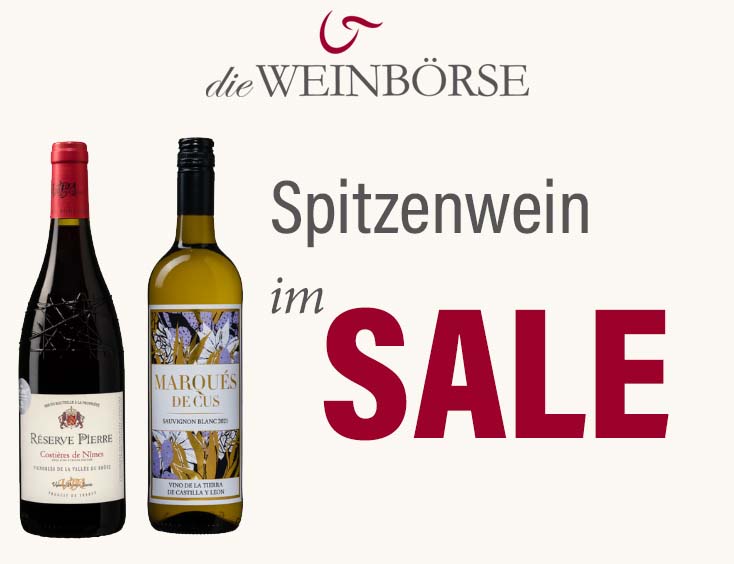 Spitzen-Wein im SALE