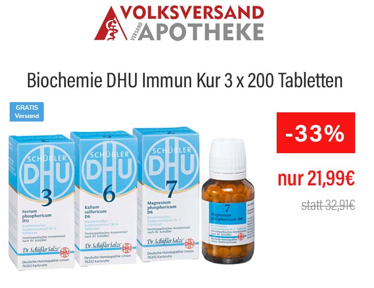 Biochemie DHU Immun Kur 3 x 200 Tabletten