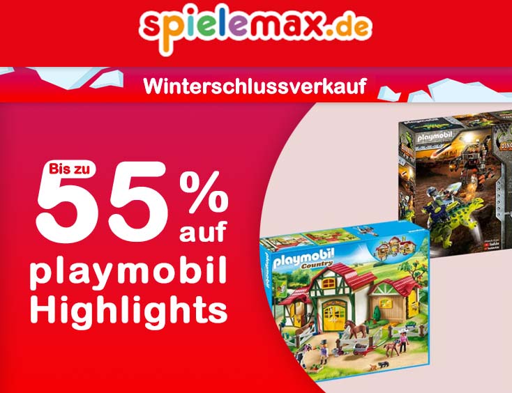 Winterschlussverkauf: Bis zu 55% auf Playmobil Highlights