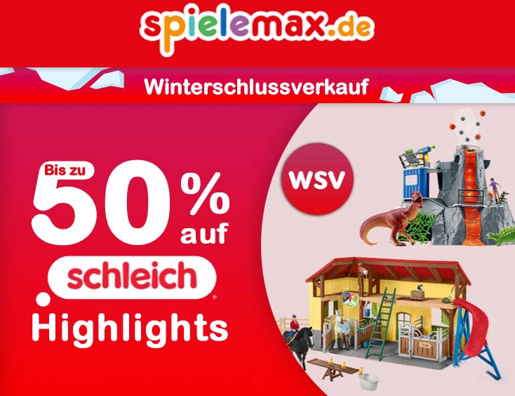 Winterschlussverkauf: Bis zu 50% auf Schleich Highlights