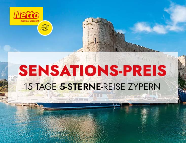 SENSATIONS-Preis: 15 Tage 5-Sterne-Reise Zypern