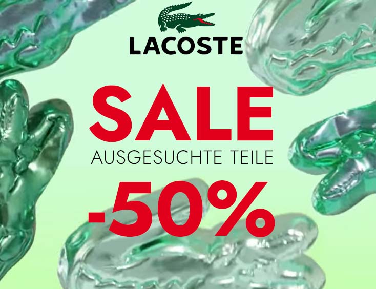 -50% Lacoste ausgesuchte Teile SALE