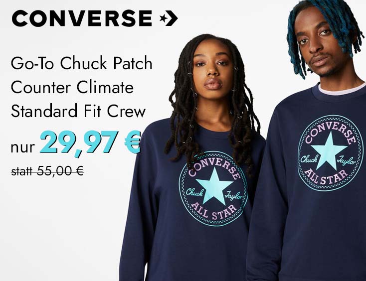 Converse Go-To Chuck Patch Counter Climate Standard Fit Crew