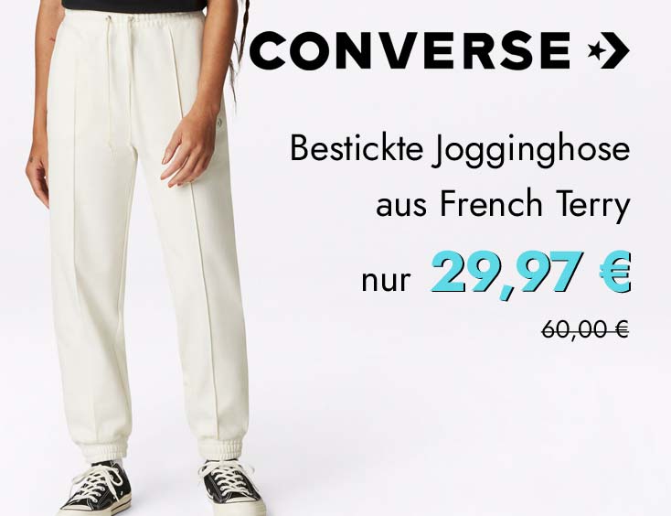 Bestickte Jogginghose aus French-Terry