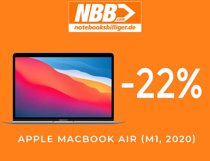 -22% | Apple MacBook Air (M1, 2020)