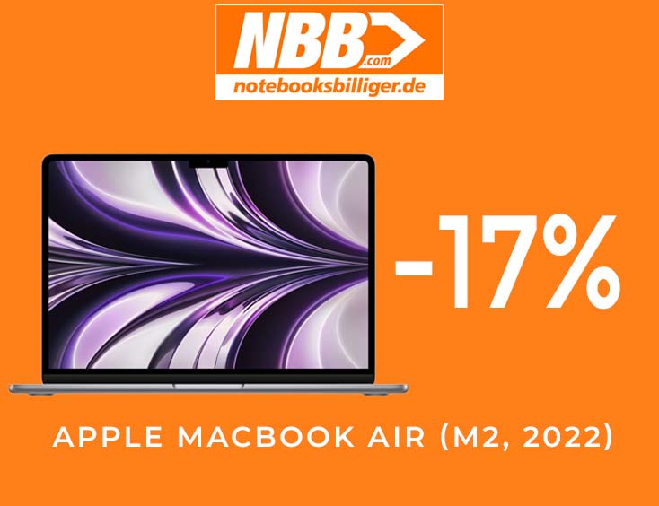 -17% | Apple MacBook Air (M2, 2022)