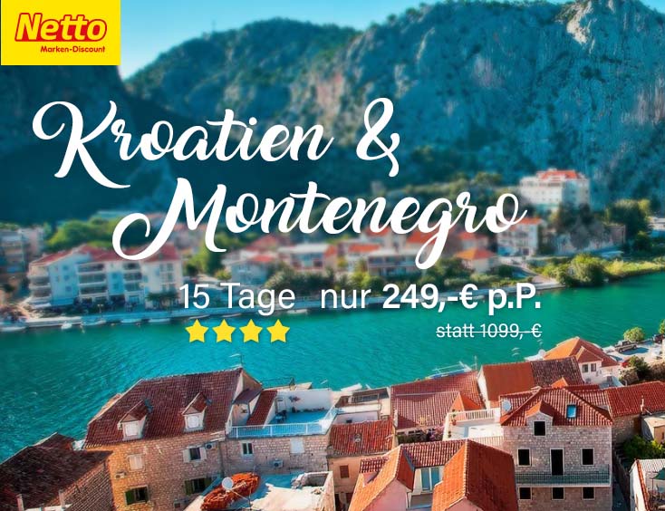 15 Tage 4-Sterne-Reise Kroatien und Montenegro