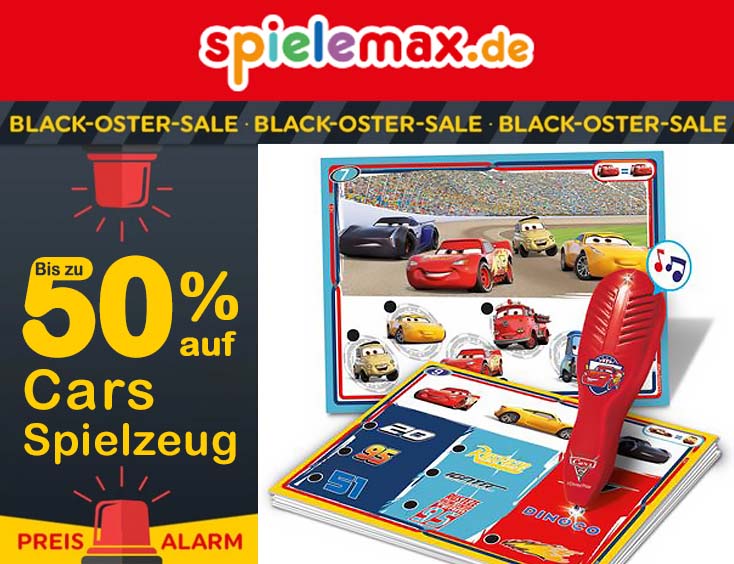 Black Oster Sale! Bis zu 50% auf Cars-Spielzeug