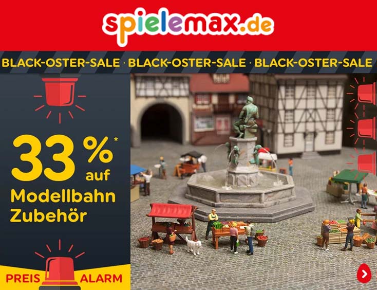 33% auf Modellbahn-Zubehör sparen im Black Oster Sale