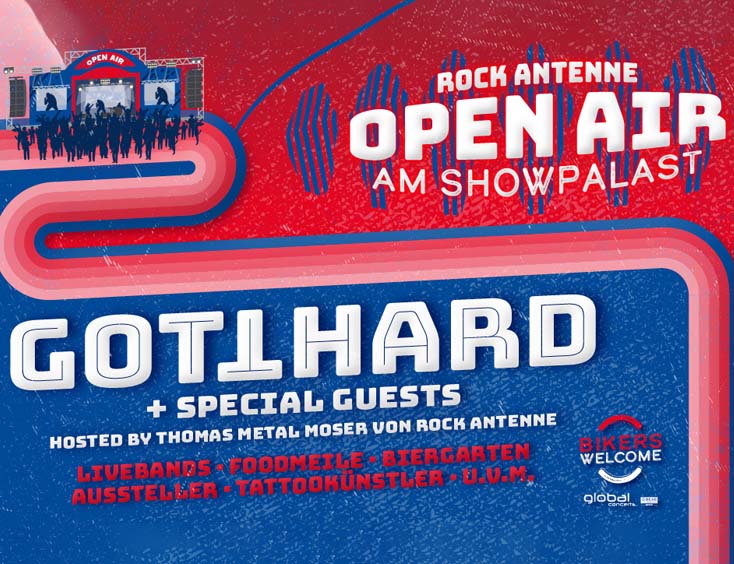 Gotthard ROCK ANTENNE OPEN AIR AM SHOWPALAST Tickets