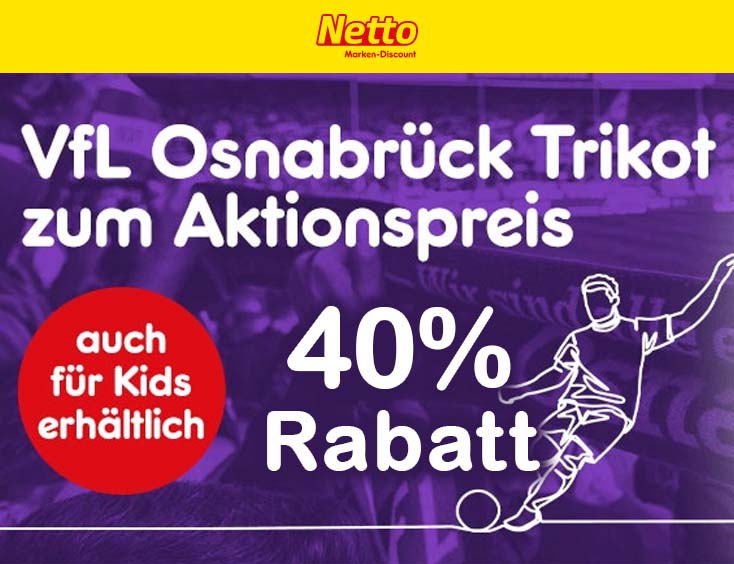 40 % Rabatt auf VfL Osnabrück Trikots