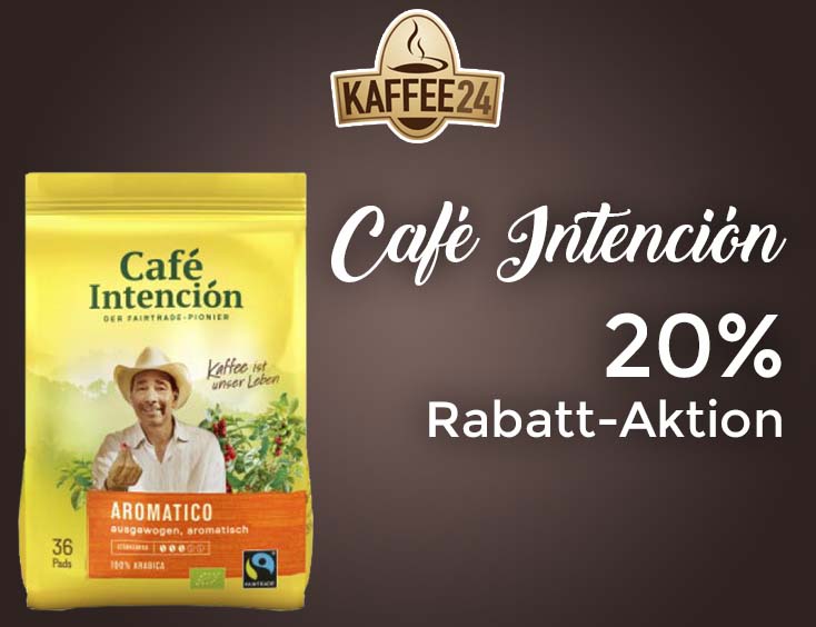 Café Intención:  20% Rabatt-Aktion