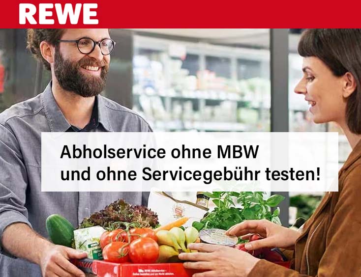 Abholservice ohne MBW und ohne Servicegebühr testen!
