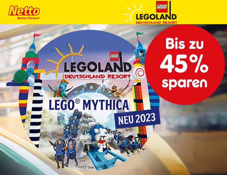 Spare bis zu 45 % auf deine LEGOLAND® Tageskarte - nur 35 € p.P.