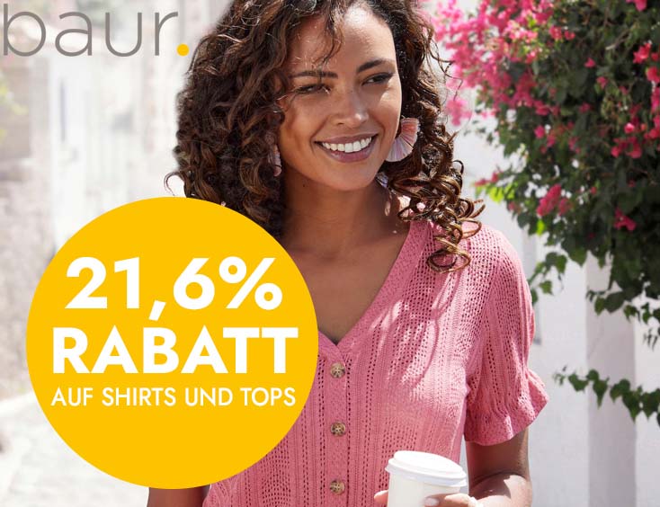 21,6% Rabatt auf Shirts und Tops