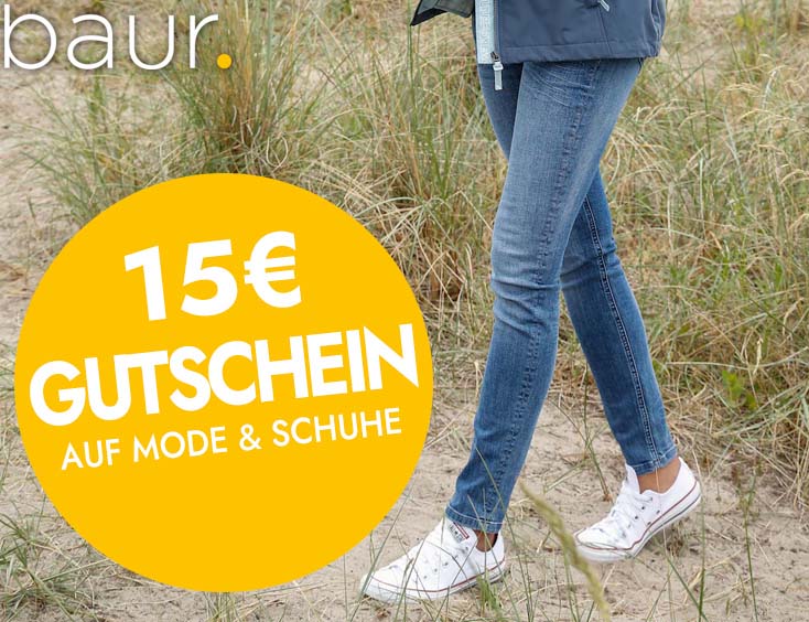 15 EUR Gutschein für Mode und Schuhe