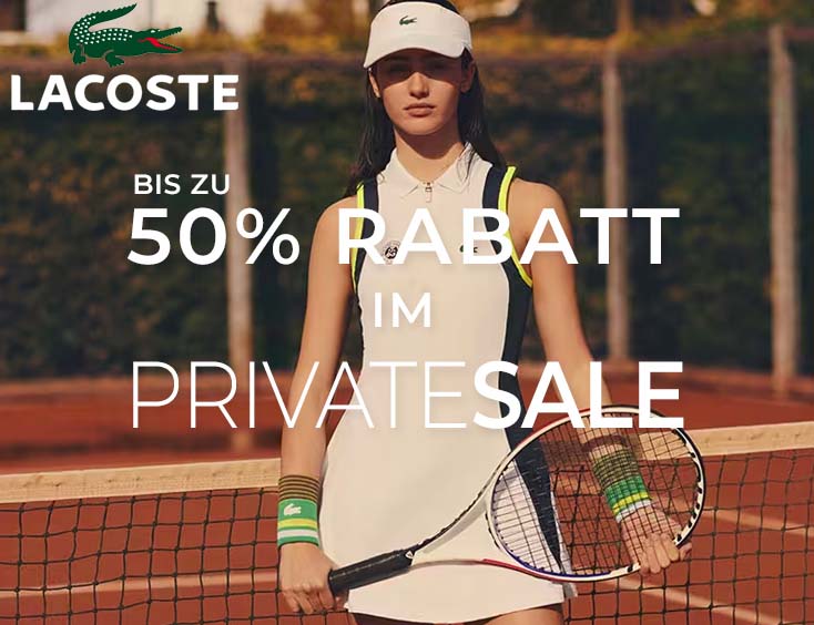 -50% Lacoste Private Sale