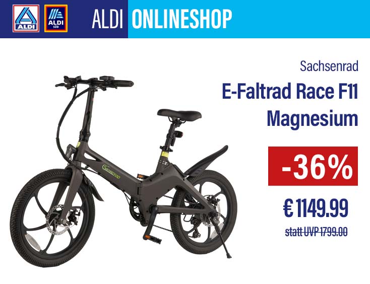 -36% | E-Faltrad Race F11 Magnesium