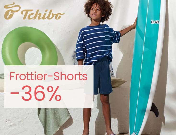Kinder Frottier-Shorts 36% sparen