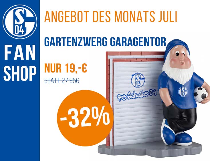 -32% | Schalke 04 "Gartenzwerg Garagentor"