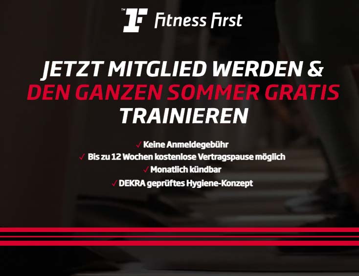 Fitness First | jetzt anmelden und 8 Wochen gratis trainieren