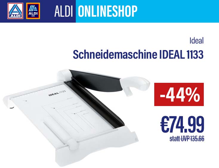 -44% | Papier Schneidemaschine IDEAL 1133