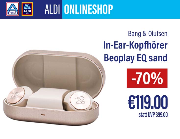 -70% | In-Ear-Kopfhörer Beoplay EQ sand BANG & OLUFSEN