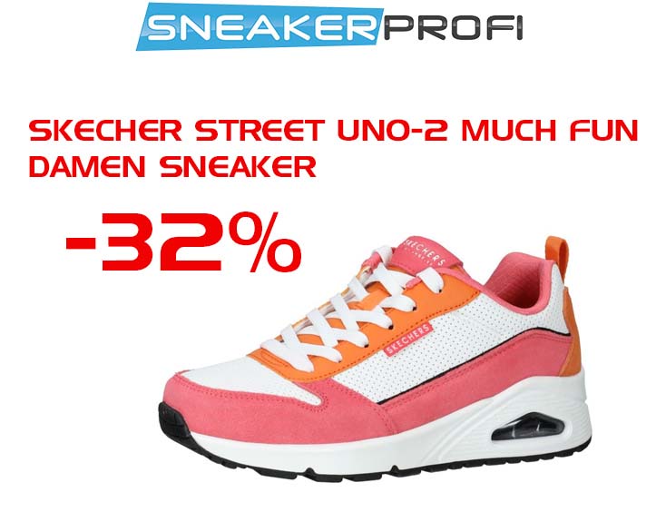 -32% | Skecher Street Uno-2 MUCH FUN Damen Sneaker