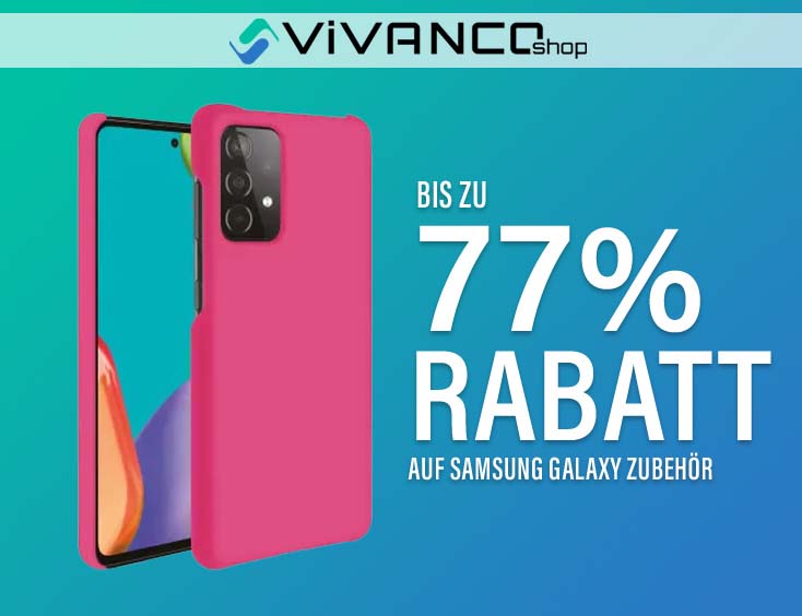 Bis zu 77 %-Rabatt auf Samsung Galaxy Zubehör bei VIVANCO