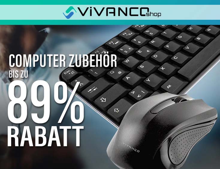 Bis zu 89 % Rabatt auf Computer Zubehör von VIVANCO