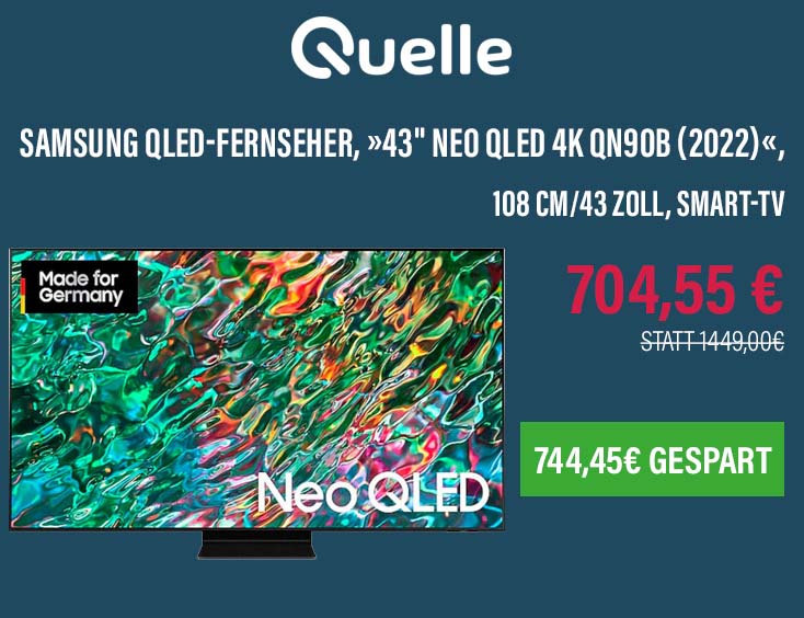 Samsung QLED-Fernseher »43" Neo QLED 4K QN90B (2022)