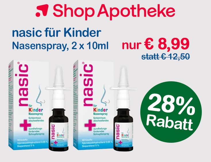 -24% | nasic® für Kinder Nasenspray, 10 ml