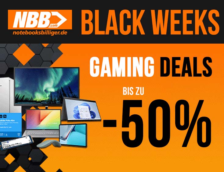 Black Weeks Gaming Deals - Bis zu -50%