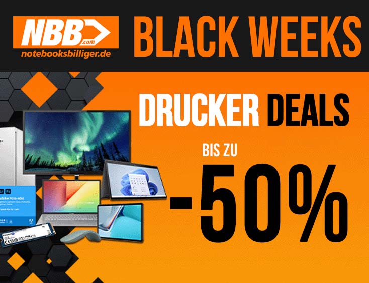 Black Weeks Drucker Deals - Bis zu -50%