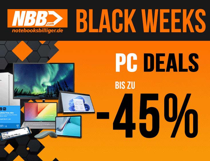 Black Weeks PC Deals - Bis zu -45%