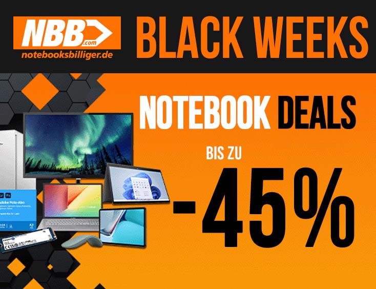 Black Weeks Notebook Deals - Bis zu -45%